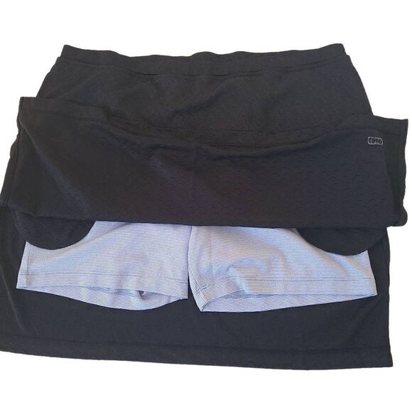 Izod Womens Black Stretch Athletic Golf Skort Medium - Picture 2 of 8